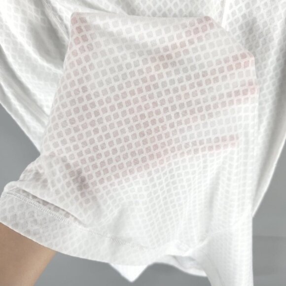 NWT LULULEMON PURI-TEE Breathable Short Sleeve Mesh Burnout White Size 10 - Picture 14 of 14